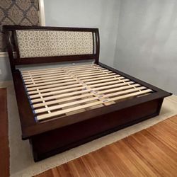King Bed Frame with Storage
