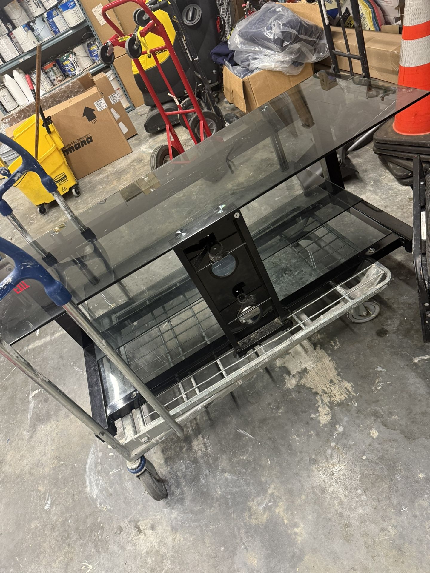 Glass Entertainment Table 