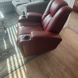 Recliner Power W Double Storage Bins