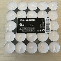 100 Count Mini Tea light Candles 