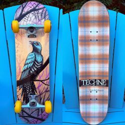 Techne Skateboards Dylan Goldberger “Sing” Complete Skateboard - Spitfire Wheels