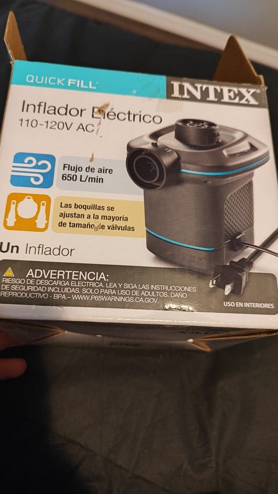 Intex 120V Quick Fill AC Electric Air Pump.
New in Box