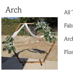 Wedding Arch and Flowers