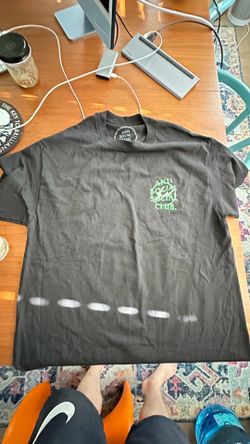 Anti Social Social Club Men's Black Cotton Graphic Logo Crew Neck T-Shirt L