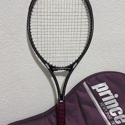 Prince Response 110 Graphite Burgundy Tennis Racket 4 1/4 with Cover Vintage1987