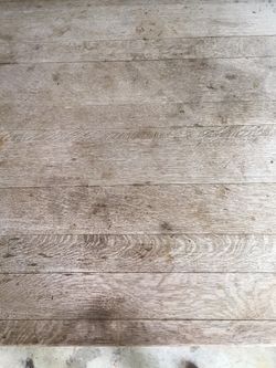 Solid Oak Table with two matching chairs