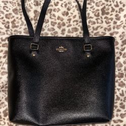 Coach mini tote with good hardware in color black 🖤