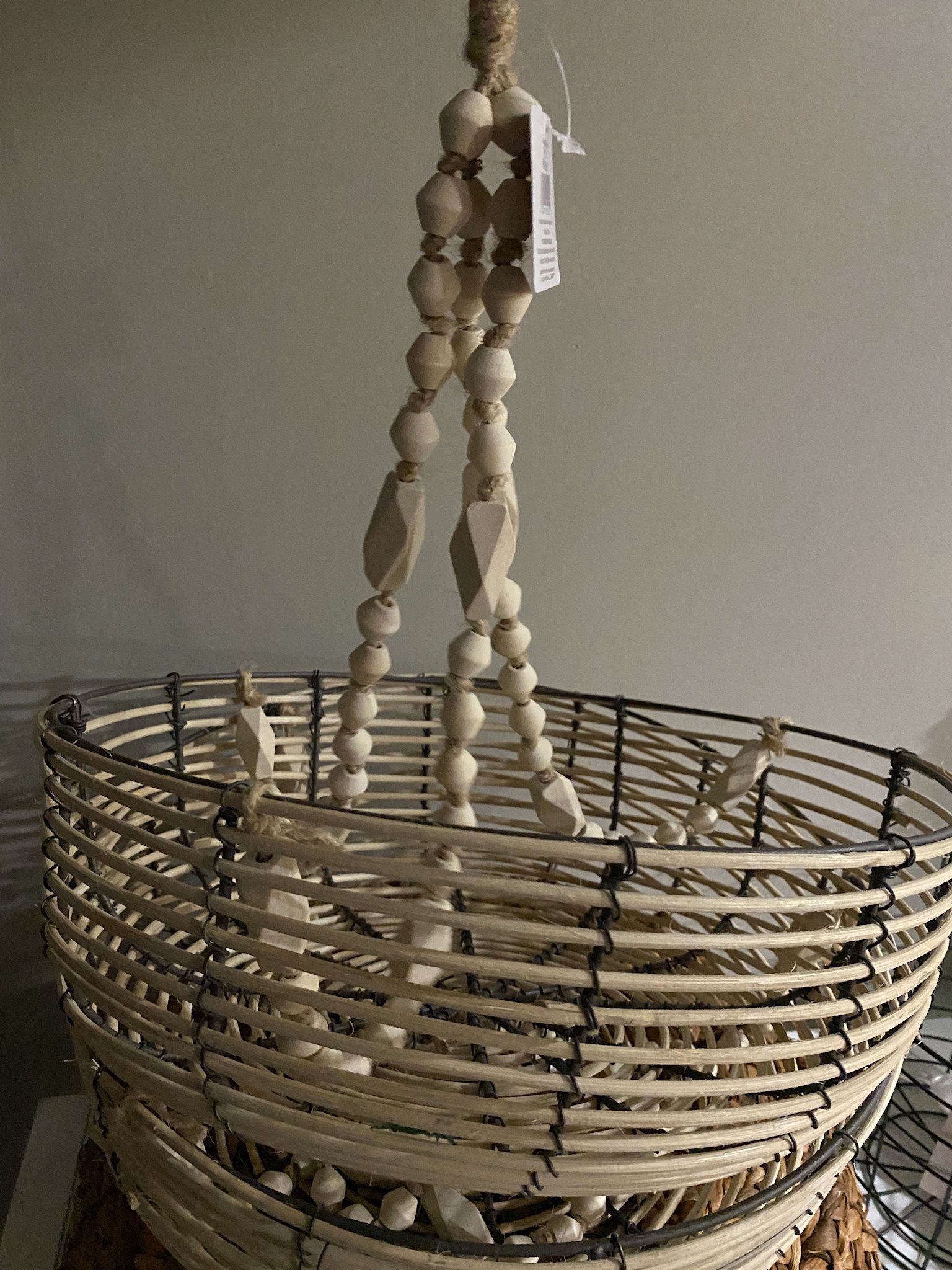 2 Bohemian Style Hanging Baskets