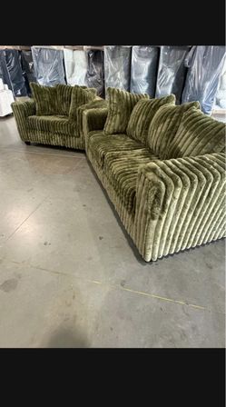 New sofa + loveseat set