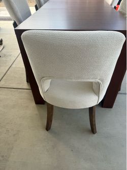19.7 modern upholstered dining chair with solid wood frame set of two