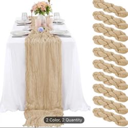 Beige Table Runner - Cheese Cloths