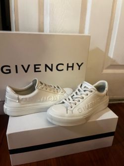Givenchy White Leather Low-Top Sneakers