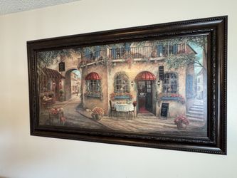 Gino’s Pizzaria 24”x48” Printed Framed Art By Ruane Manning 
