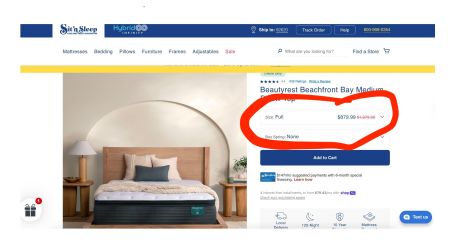 Pillow-Top Full Size Mattress - Beautyrest Beachfront Bay 13"