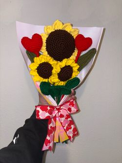 Sunflowers Bouquet Crochet 🧶🌻💛