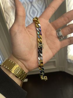 louis vuitton chain links patches bracelet