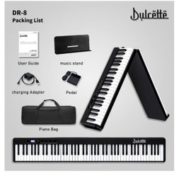 Folding Electric Piano Keyboard