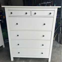 Glossy White Dresser $250