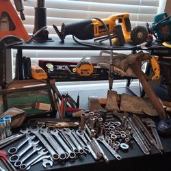 Assortment of tools for mechanics, contractors, and just everyday use