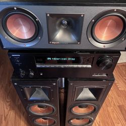 Onkyo Receiver TX-NR696 and Klipsch Speakers Surround Sound Entertainment System