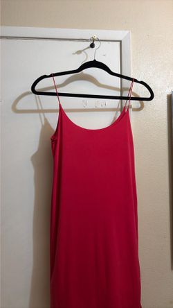 Pink silky mini dress