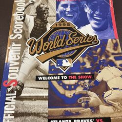 World series 1995 Braves Vs Indians Souvenir Program