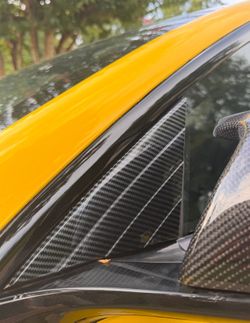 Tesla Carbon Fiber Mirror Trim