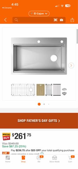 Shop Glacier Bay. Professional Zero Radius 33 in. Drop-In Single Bowl 16 Gauge Stainless Steel Workstation Kitchen Sink with Accessories