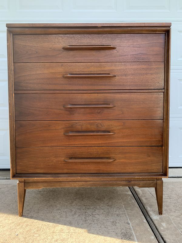 Mid Century Tall Boy Dresser by Bassett for Sale in Richmond, TX OfferUp