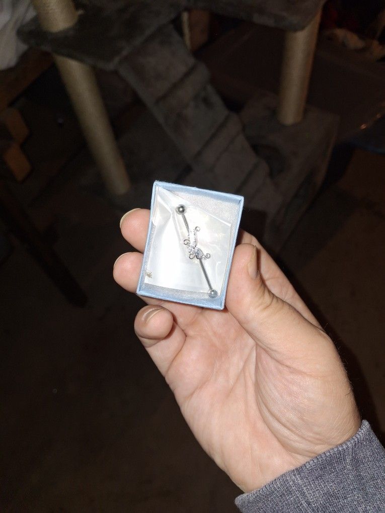 Industrial Sparkling Butterfly Barbell