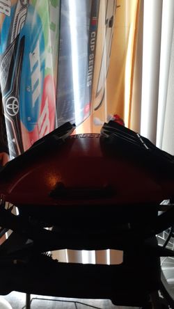 Snap on propane grill