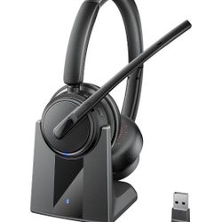 Wireless Bluetooth Headset with Mic & Noise Cancelling (Brand New)