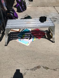 Folding scaffolding/Bench. ) trade for Random cool stuff ( First $40 pick Up Only located near the Albertsons on lake Murray blvd and Navajo rd