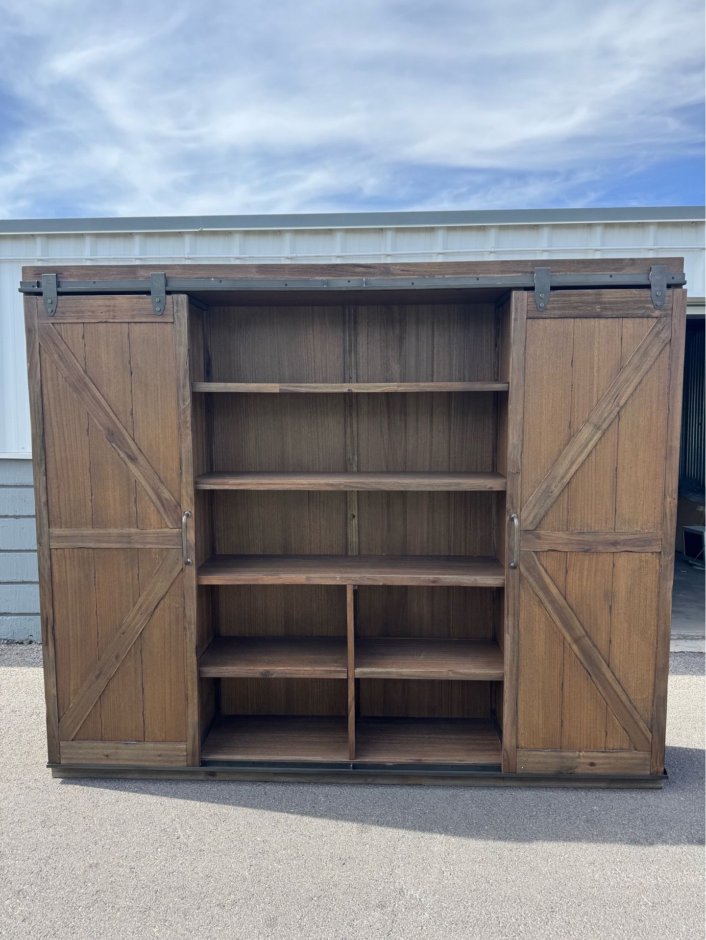 Farmhouse wood cabinet