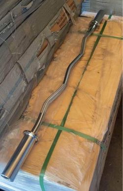 EZ olympic 2” curling barbell 48” + clips