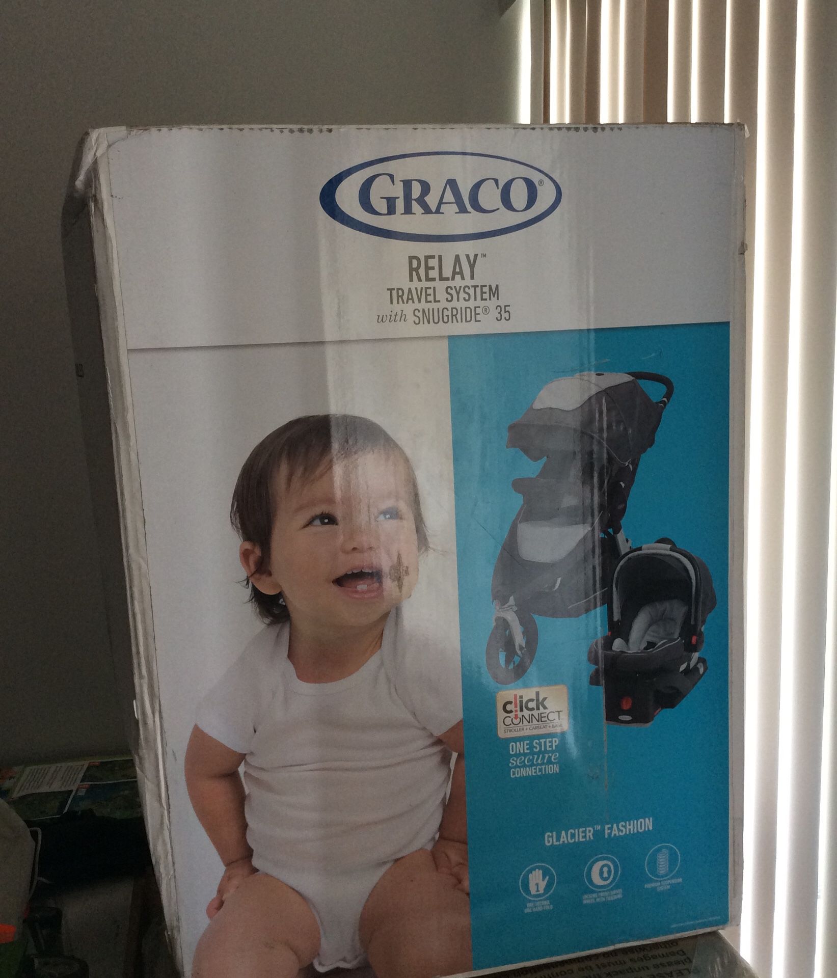 Brand new in box graco Relay stroller and car seat new in box