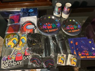 Among Us Birthday Party Supplies Set