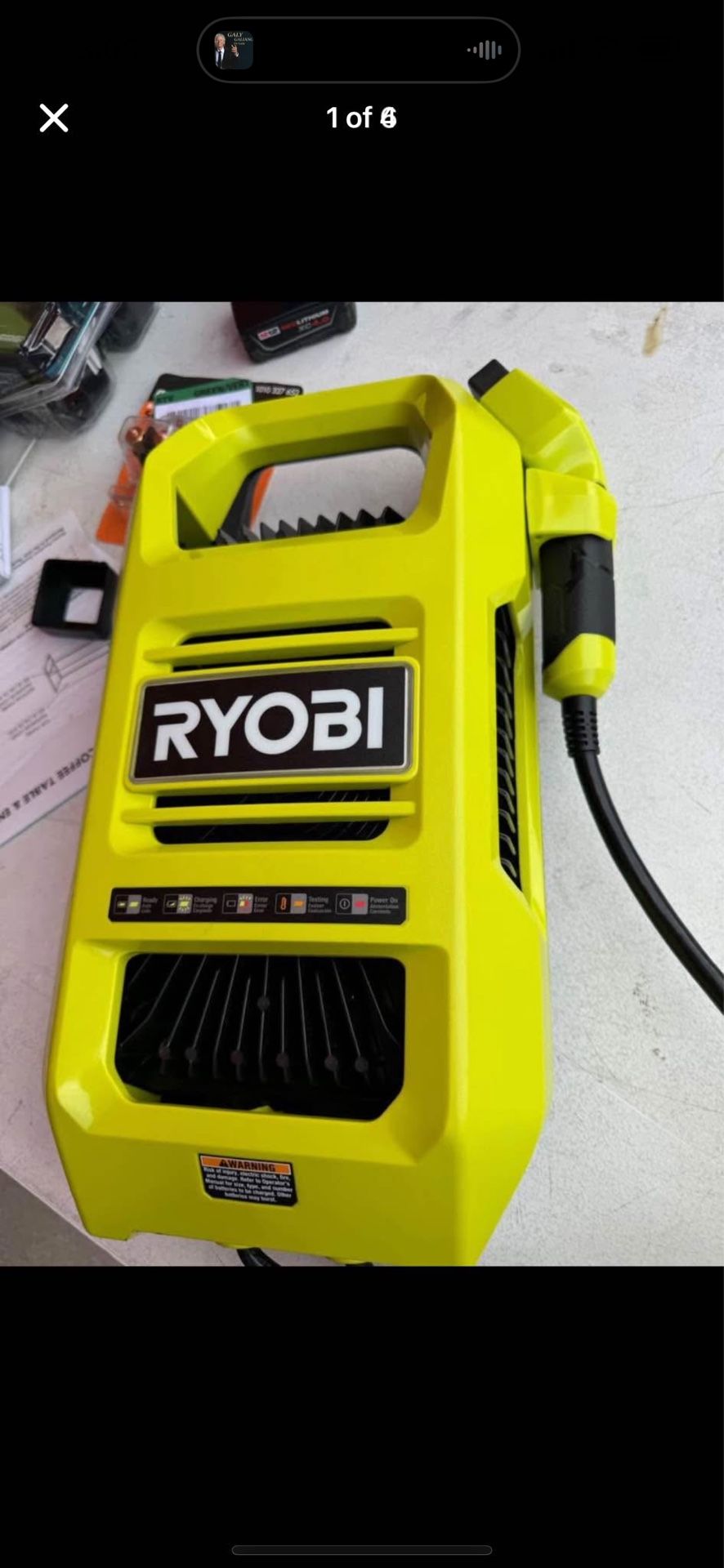 RYOBI 80-Volt Lithium-lon Charger