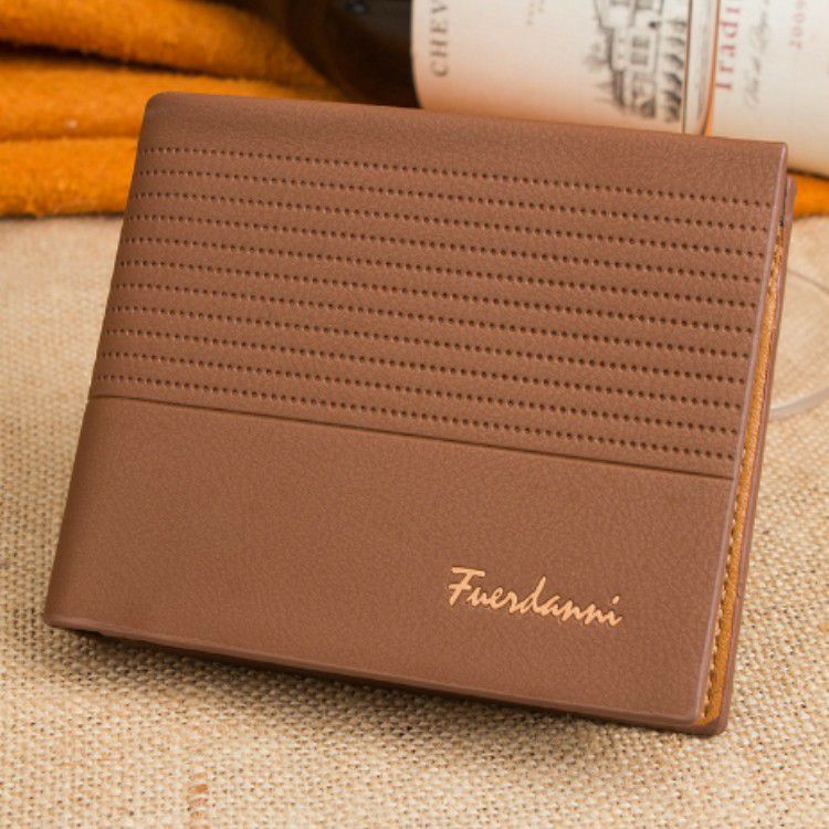 Fuerdanni Leather Wallet For Men, Color Brown