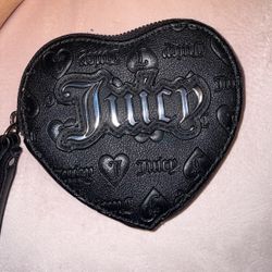 Juicy Couture Black Heart Shape Wallet 