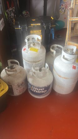 Empty propane tanks