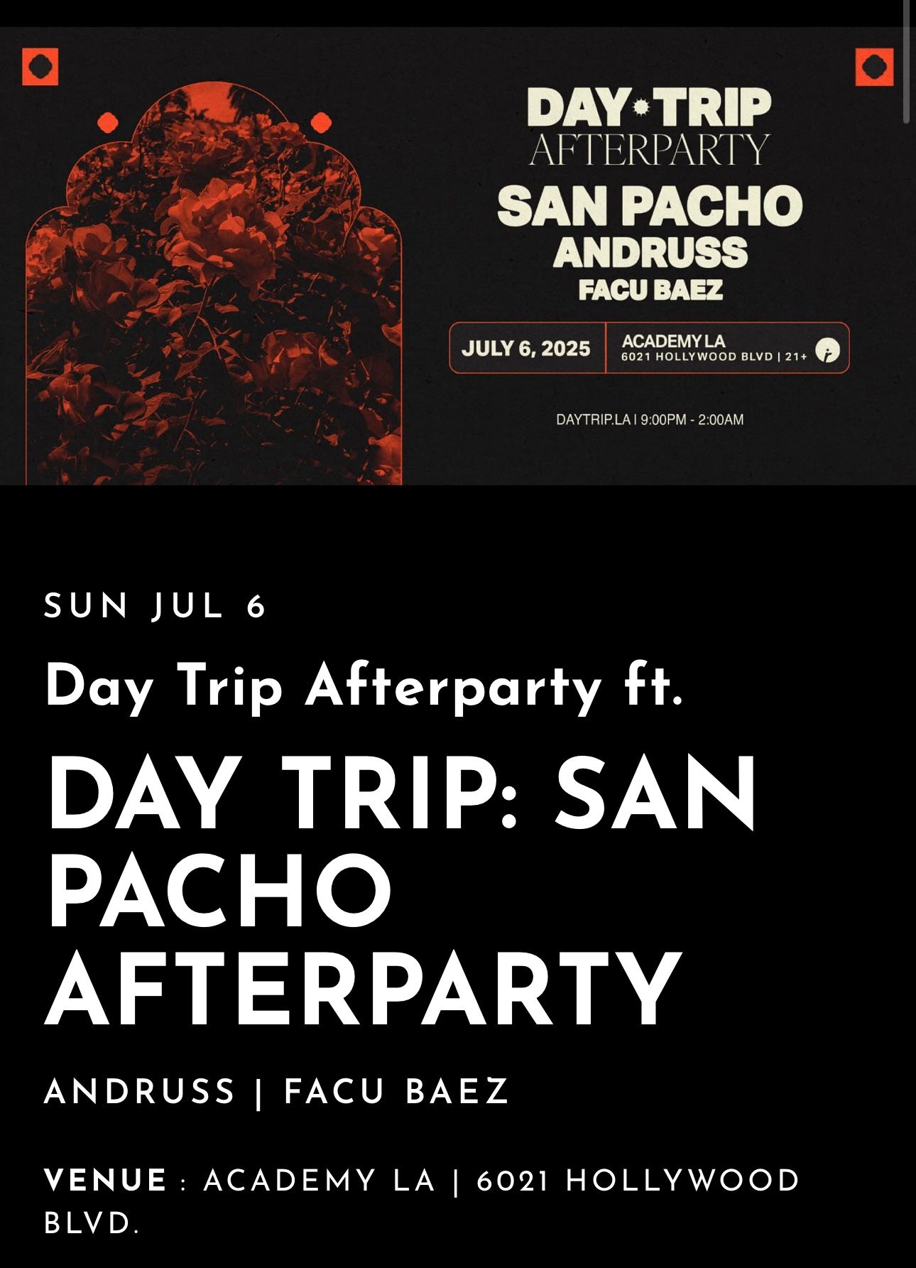 San Pacho After party 4 Tickets