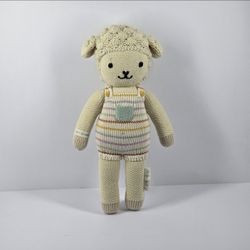 Cuddle and Kind Avery Lamb Knit Plush Doll Stuffed Animal Handmade Knit Peru