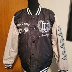 Brand New Men's Nylon Players Club Bomber Varsity Jacket Size M Rue 21
