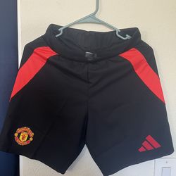 Adidas Manchester United Authentic Home Soccer Football Shorts 24/25 S Small