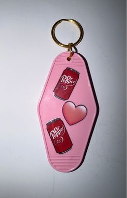 Dr Pepper Vintage Style Motel Keychain