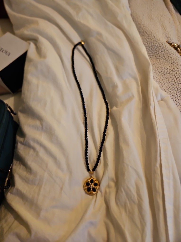 Vintage Locket/beaded Necklace