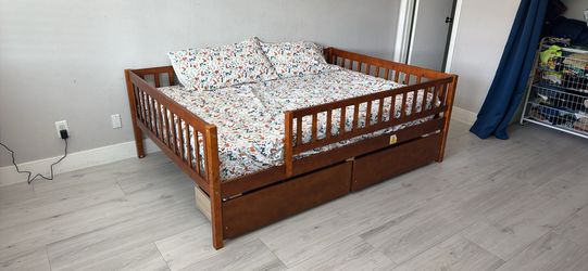 Full size bed frame and Mattress