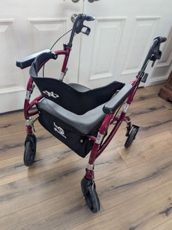 Walker with Seat - 4 Wheels