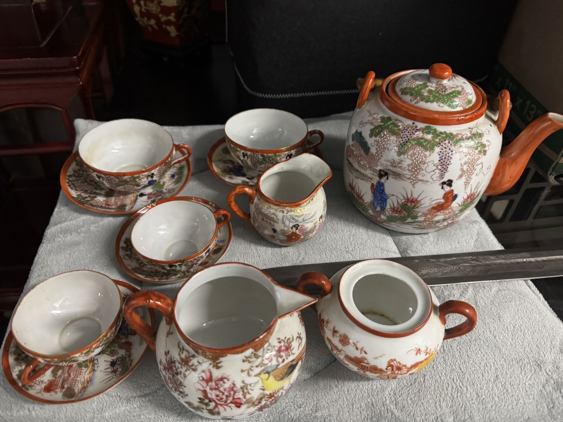 Antique Japanese Tea Set